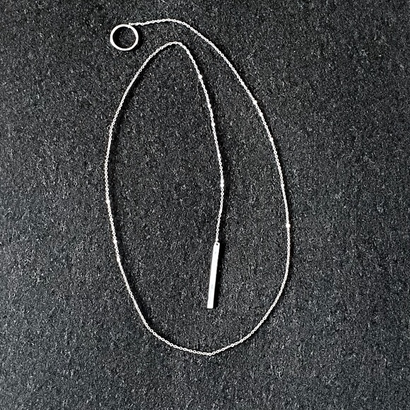 STERLING SILVER Lariat Necklace NWOT - Picture 4 of 6